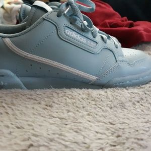 Robbin egg blue adidas sneakers